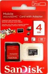 Cartão de Memória 4GB Sandisk