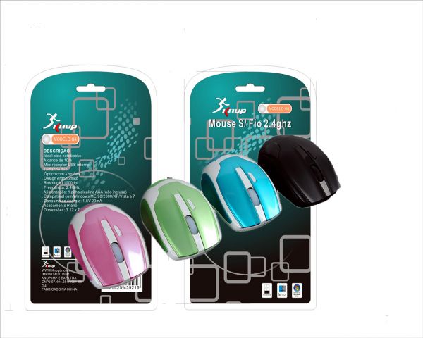 Mouse sem fio 2.4ghz Knup modelo G4