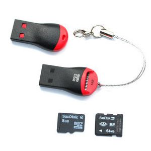 Leitor De Cartão De Memória Micro Sd E M2