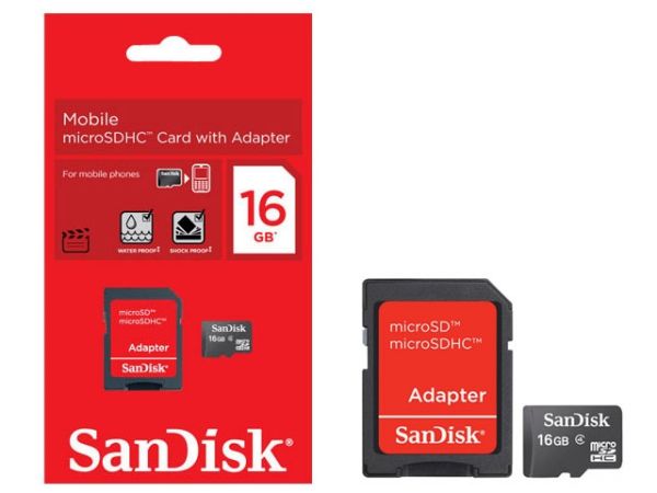 Cartão de Memória 16GB Sandisk